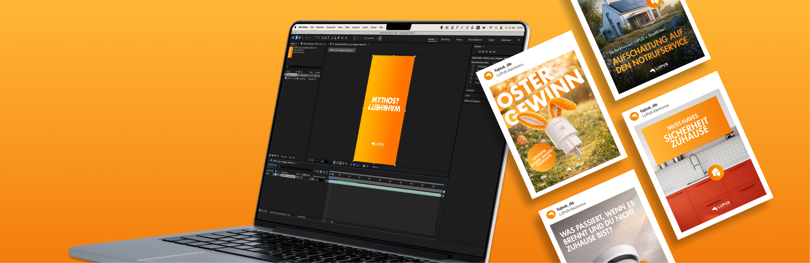 Designbueropersch social media agentur desktop 1877x611px Videoschneidungs Tool und Content Planung an einem Macbook